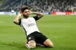 Yuri Alberto, do Corinthians, comemora seu gol marcado sobre a equipe do Mirassol durante partida válida pela 27ª rodada do Campeonato Brasileiro